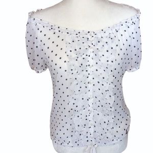 ⭐️✨3 for$20 ✨⭐️ Hollister polka dot off the shoulder shirt size m